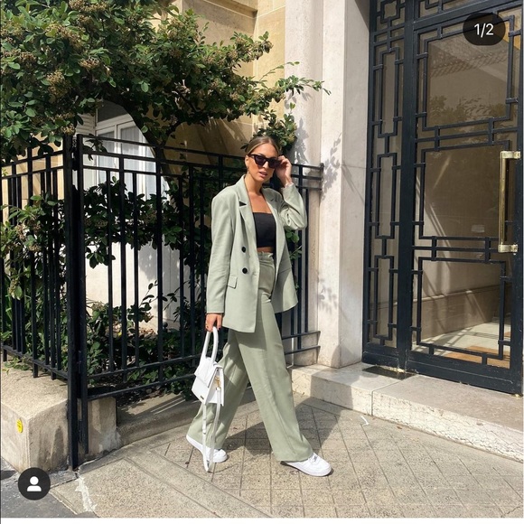 Zara oversized blazer with pants  bloggers fav - Picture 6 of 16